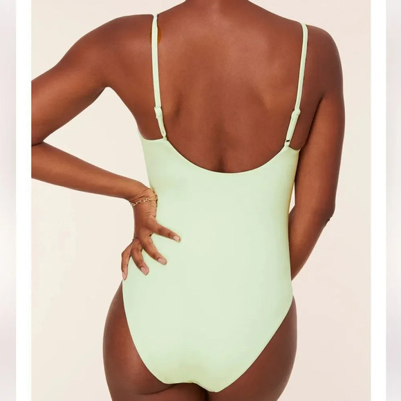 Andie The Romana One Piece swimsuit pistachio Green size small NWT - Picture 2 of 8